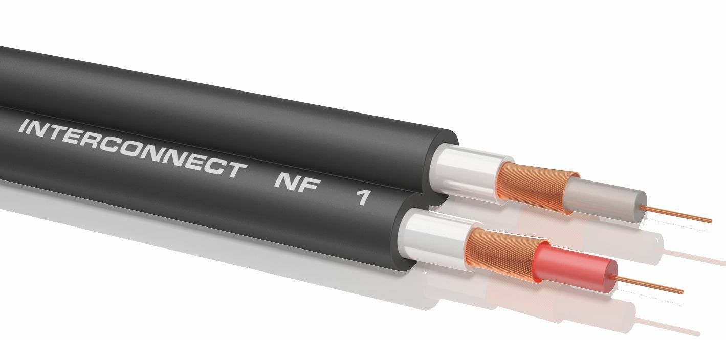 Thumbnail - Oehlbach Nf-audiokabel Nf 1 Meterware Zum Selberlöten Schwarz 1046 Neu