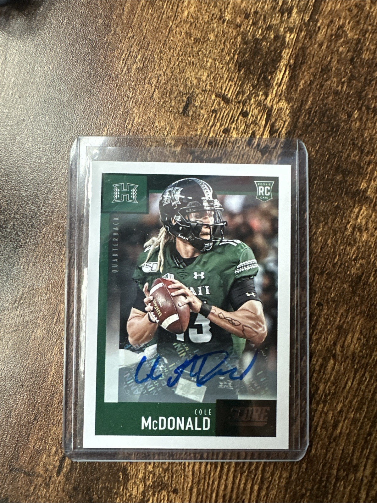 Cole McDonald Panini Score #355 Signature