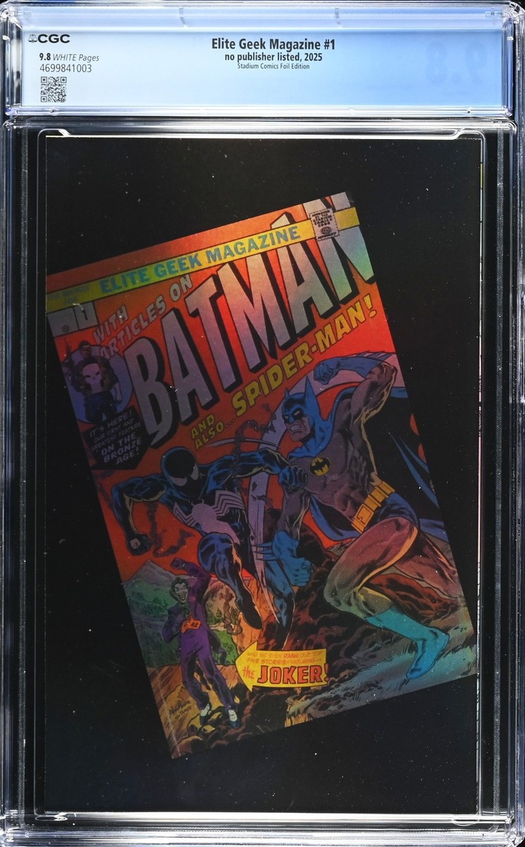 Elite Geek Magazine #1 (2025) CGC 9.8 Batman vs Spider-Man Hulk