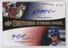 2008 UD Premier Gold 7/15 Brian McCann Jarrod Saltalamacchia #ES-MS Auto 0af