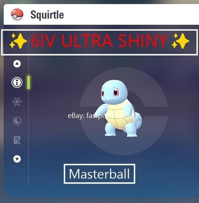 Pokemon Legends ZA   6IV Shiny Alpha Squirtle Fast  Masterball Held