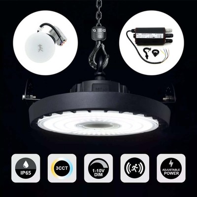 Supreme LED High Bay Light CCT 1-10V Dimmbar Mikrowellensensor Notfallfunktion