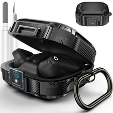  Upgrade Secure Lock for Beats Powerbeats Pro 2 Case Cover, Carbon Fiber Sho...
