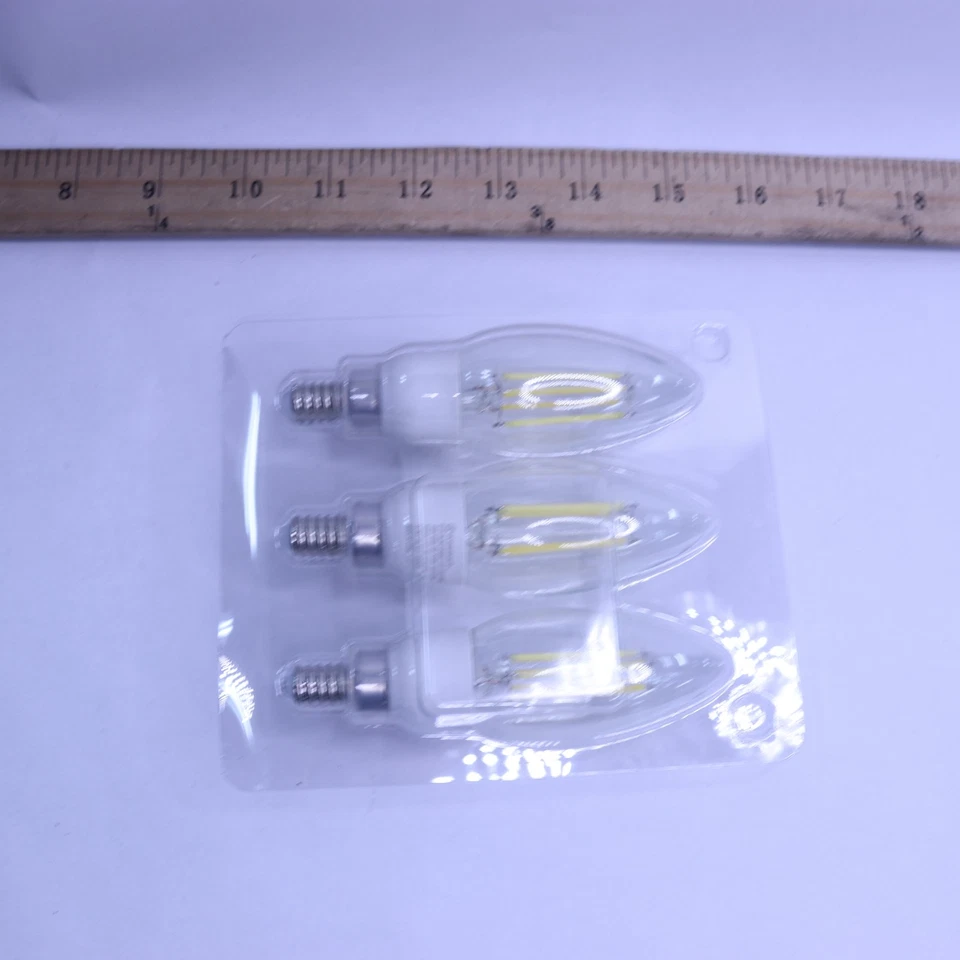 (3-Pk) EcoSmart Dusk to Dawn LED Vintage Edison Light Bulb Daylight 1006 305 810 - Image 3 of 4