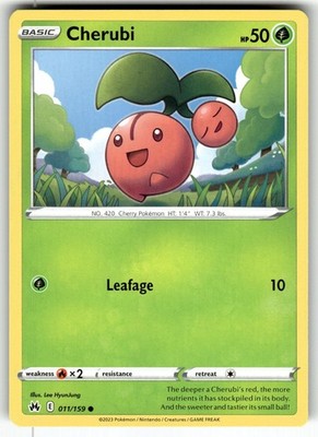 Cherubi 011/159 Common Crown Zenith Pokemon Near Mint