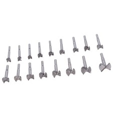 ›17Pcs Forstner Drill Bits Carbon Steel For Various Tasks Woodworking Tools Set
