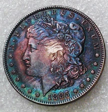 Fantasy Coin - 1885 Morgan Novelty Dollar - Custom Colored Coin