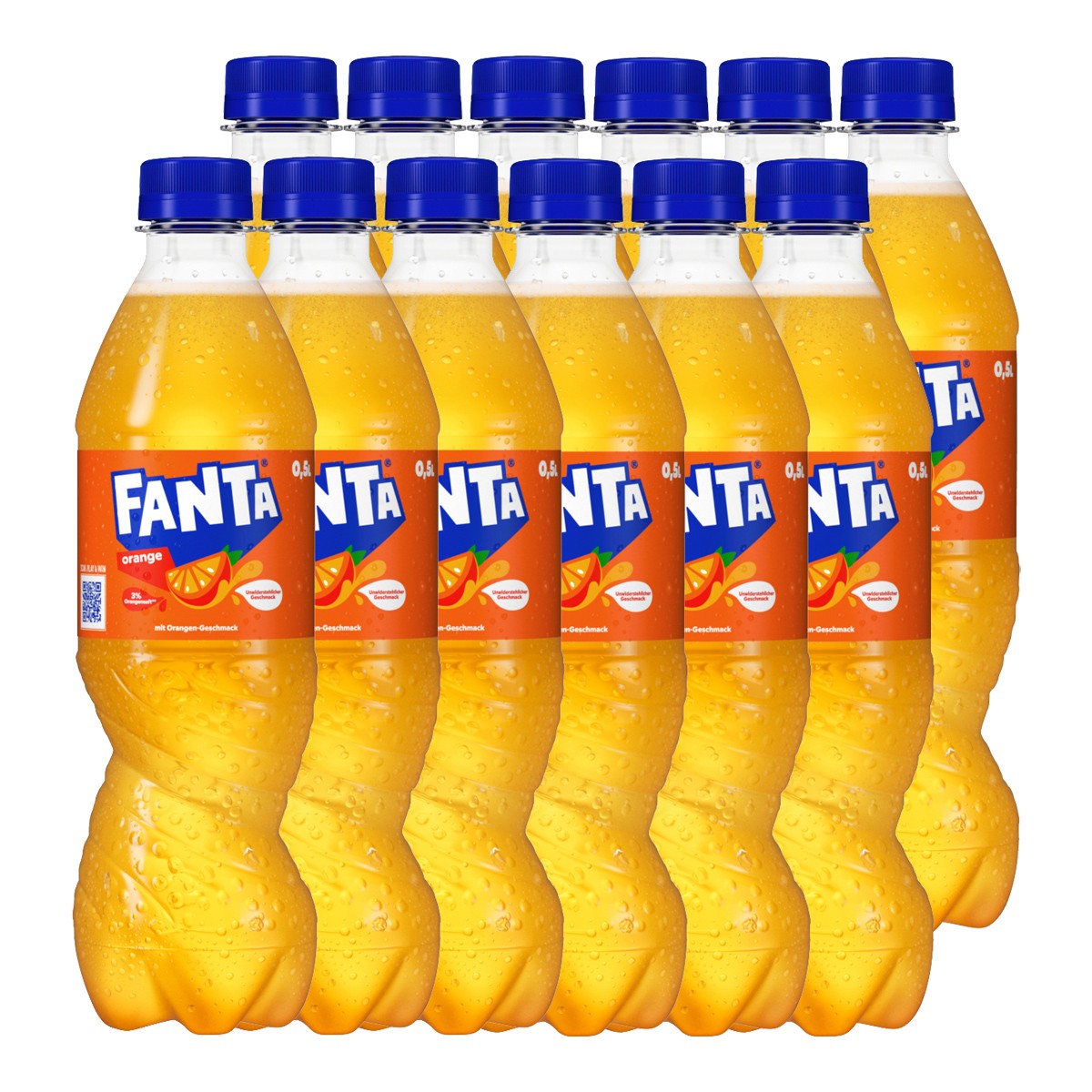 Fanta Naranja Sin Aditivos Bebida Refrescante 500ml Paquete De 12