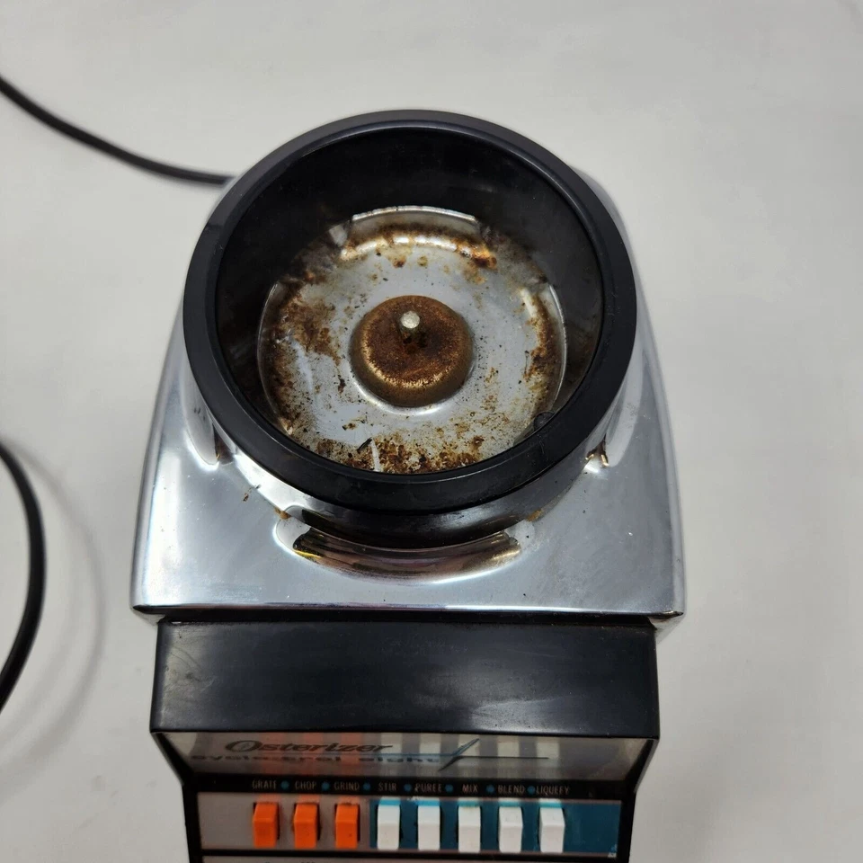 Oster Osterizer Cyclo-Trol Eight 547 Blender Chrome Black MOTOR ONLY - Image 4 of 4