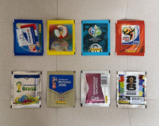 (8) Sealed Packs Panini World Cup Stickers WC...