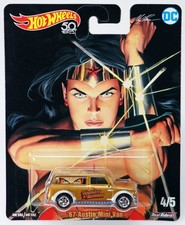 Hot Wheels Wonder Woman 1967 Austin Mini Van Alex Ross DC Justice League - FKY29