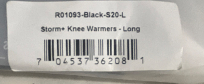 Pactimo Storm+ Knee Warmers Long  Black Size L