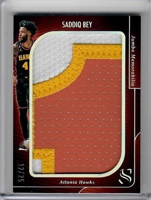 2024-25 Panini Silhouette Jumbo Memorabilia Holo Silver Saddiq Bey /25 GW Patch