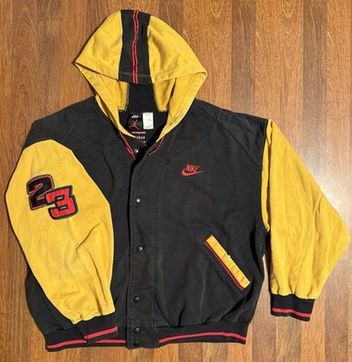 Rare 1990 Nike Air Jordan 23 Hoodie Yellow, Black and Red L | eBay