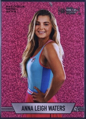 ANNA LEIGH WATERS Rookie 2024 Metal Universe Champions Pink PMG /75 Very Rare