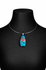 Tibetan Necklace: Red Coral, Turquoise & Lapis Lazuli Wire Necklace