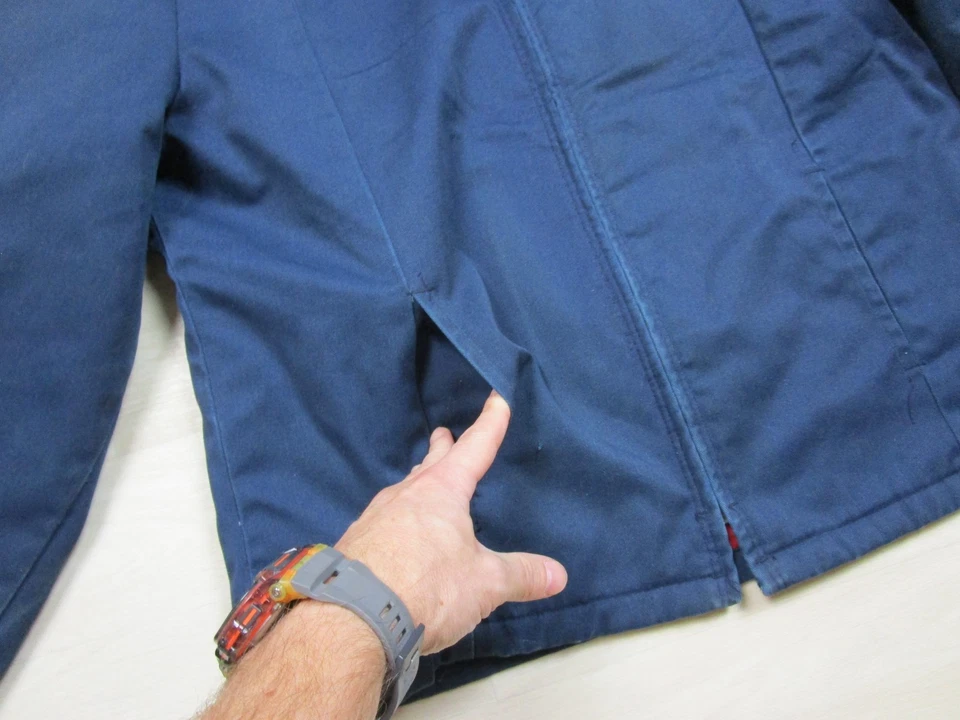 Chaqueta de Trabajo Big Ben Mechanics De Colección Para Hombre Grande EE. UU. Azul Marino Motocicleta Foto 3 de 4