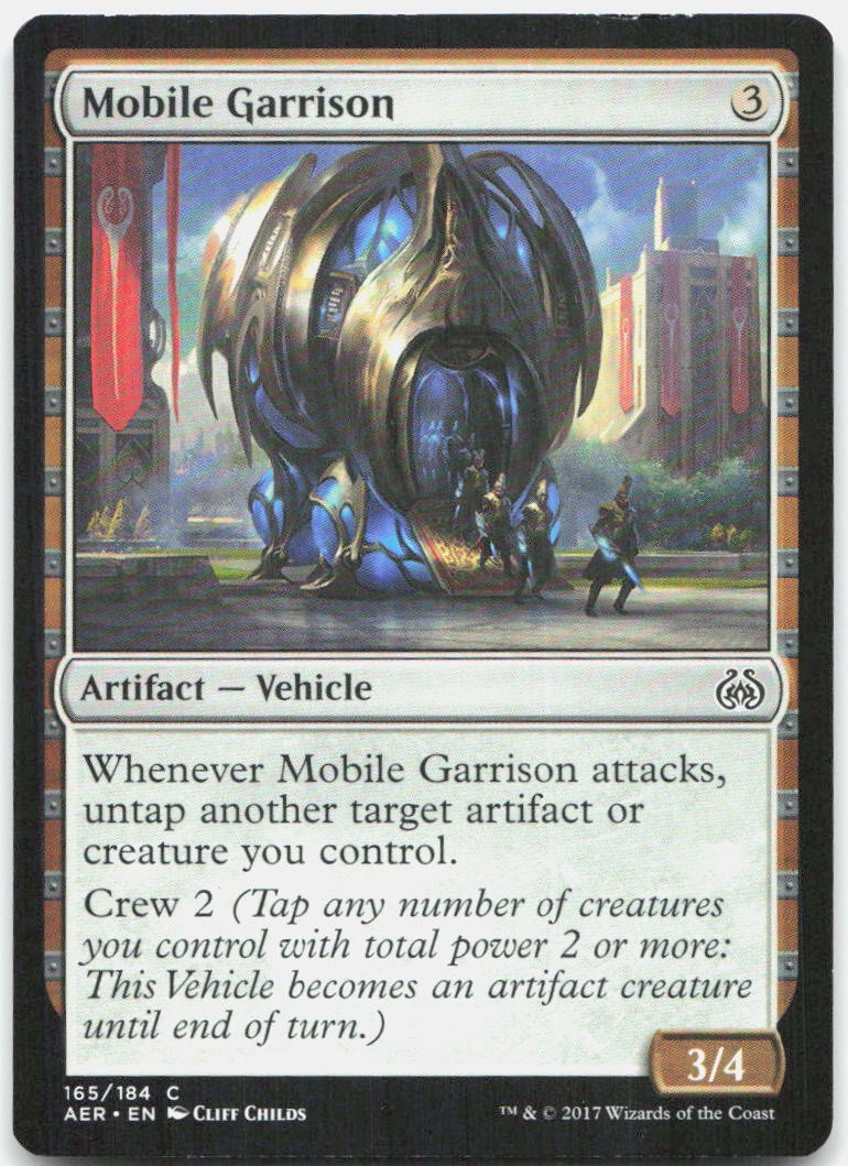 Mobile Garrison 165 Common Aether Revolt Magic: The Gathering LP/MP