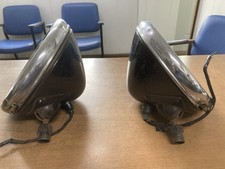 2 1930s Genuine Chevrolet Twilight Headlights Glolite And Twilight Lenses
