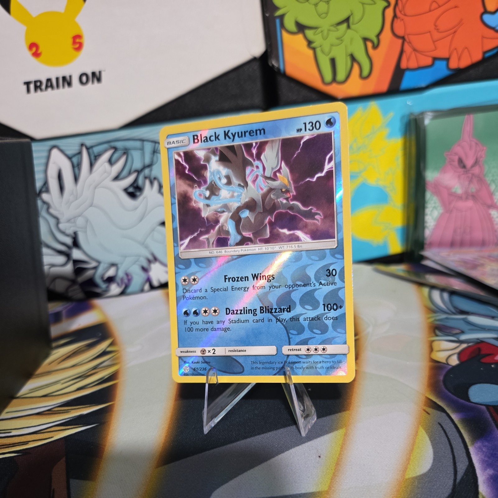 Black Kyurem 61/236 - Reverse Holo - Cosmic Eclipse - POKEMON CARD - NM
