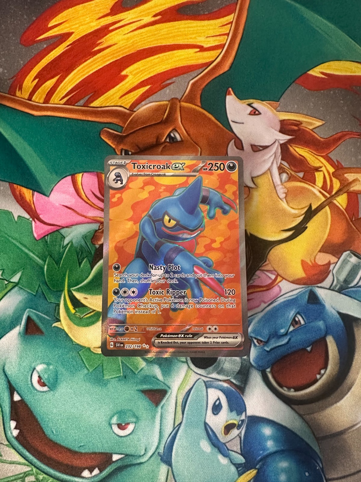 Toxicroak EX - 232/198 - Pokemon Scarlet & Violet - Full Art - Mint