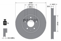 2X Pagid Bremsscheibe InnenbelüFtet Ø295Mm FüR Mazda CX-30 DM 3 SchräGheck BP
