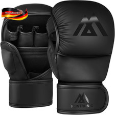 MMA Handschuhe Damen Herren Leder Sparring Ki...