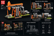 Mould King Oil Well 17087 Steckbausteine 840+...