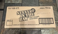Stevia In The Raw Plant-Based Zero Calorie Sweetener Packets 1500 ct  12/125 Ct