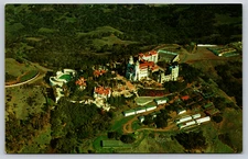 Postcard Hearst San Simeon State Historical Monument CA  Aerial View