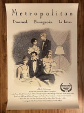 Pierre Le Tan "Metropolitan" Theatrical Poster  SIGNED by Whit Stillman