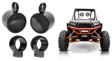 2 Rockville MAC80B 7.7" 360 Degree Swivel Tower Speaker Pods For RZR/ATV/UTV