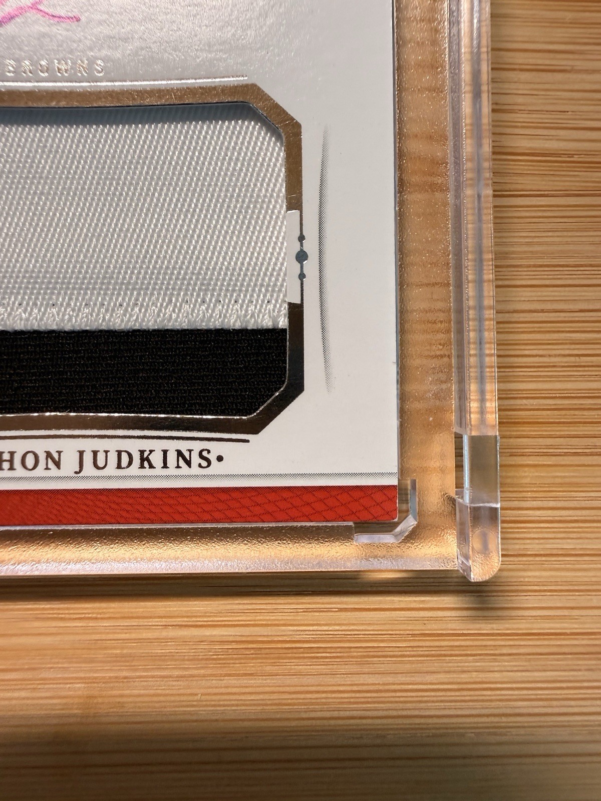 2025 Panini National Treasures - Rookie Card Patch Auto Quinshon Judkins /99 view 4