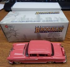 BROOKLIN MODELS 135 1955 HUDSON HORNET SEDAN CORAL RED DIE CAST CAR NIB 1/43