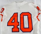 2017-22 Clemson Tigers #40 Game Issued Pos Used White Jersey Football NP R 44 95 — photo 8