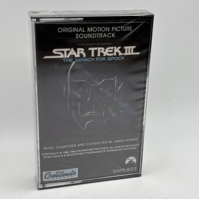 Star Trek III The Search for Spock OST Cassette Tape GNP Crescendo SEALED NOS
