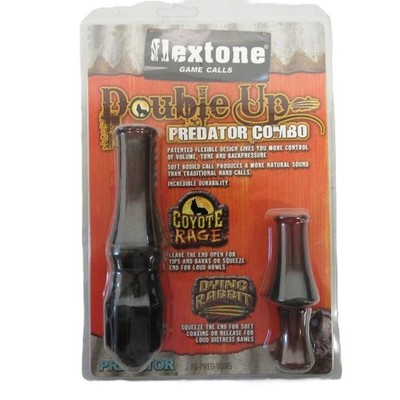 Double Up Flextone Coyote Rage and Dying Rabbit Predator Mouth Call Game Calls