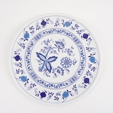 Bad Marienbad Ingrid weiss Zwiebelmuster Tortenplatte / Kuchenplatte ca. 33 cm D