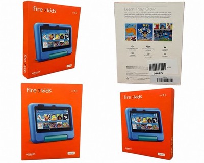 New Amazon Fire 7 Kids 7'' Tablet 16GB 2GB RAM Wi Fi USB C Blue/Green Parental 