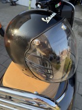 Vespa Oldscool Matt Black Motorradhelm