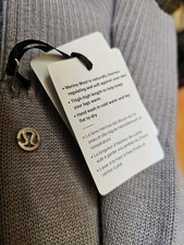 NWT LULULEMON Evolution Leg Warmers DKCH/ANWI Grey  White One Size MERINO WOOL