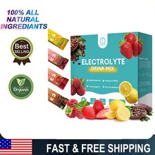 1/3X Electrolyte Powder Drink Mix Organic Fruit Liquid Daily,16 Stickpacks