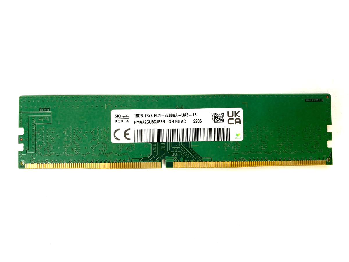 SK Hynix Samsung 16GB 1Rx8 PC4-3200AA-UA3-11 DIMM Desktop RAM