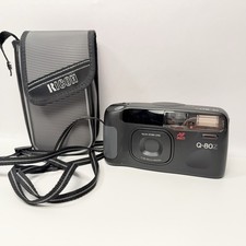 Ricoh Q-80Z 35mm Film Camera 38-80mm Macro Tested w/ Case Battery