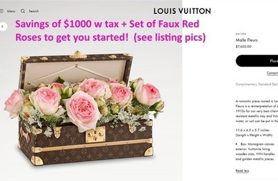 Louis Vuitton Malle Fleurs Flower Trunk Monogram Canvas M41504