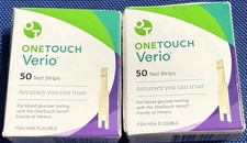OneTouch Verio 100 test strips exp 3/31/27