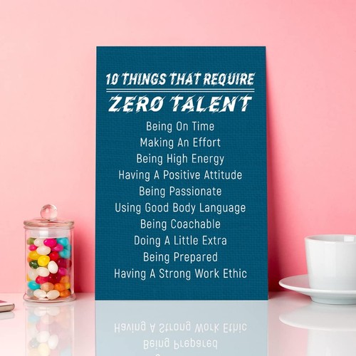 Zero Talent Hd Canvas Wall Art Ready To Hang Home Decor Gift 15X11 Inches - Picture 4 of 5