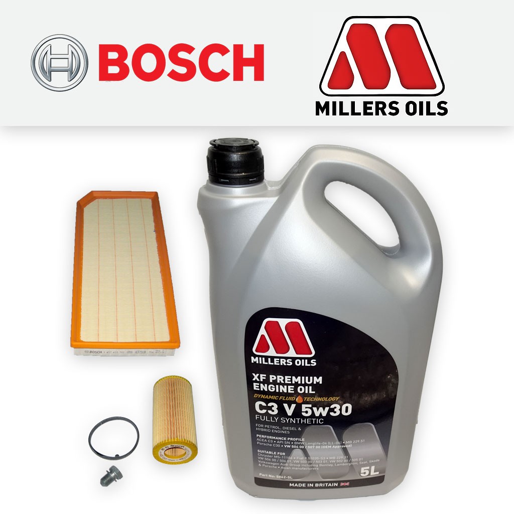 SERVICE KIT for SEAT LEON (1P) 2.0 TFSI OIL AIR FILTERS +XF OIL (2005-2009)