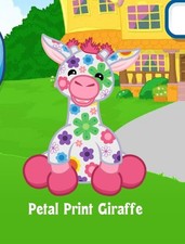 Webkinz Classic Petal Print Giraffe Adoption Code Only Messaged