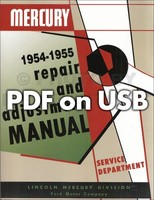 1954 1955 Mercury WerkstatthandbüCher Service Reparatur Anleitungen Auf USB